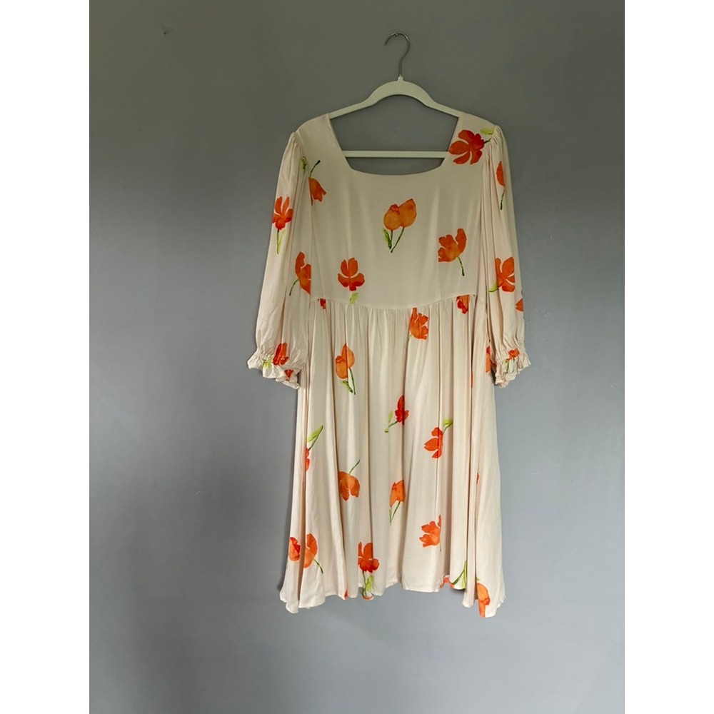 NWT M Salt Peachtree Corner Babydoll Dress Fairycore 70s Retro Revival